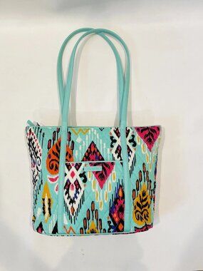 Vera Bradley Small Trimmed Vera Tote Pueblo
